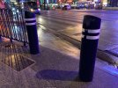 Green bollards.jpg Green bollards.jpg